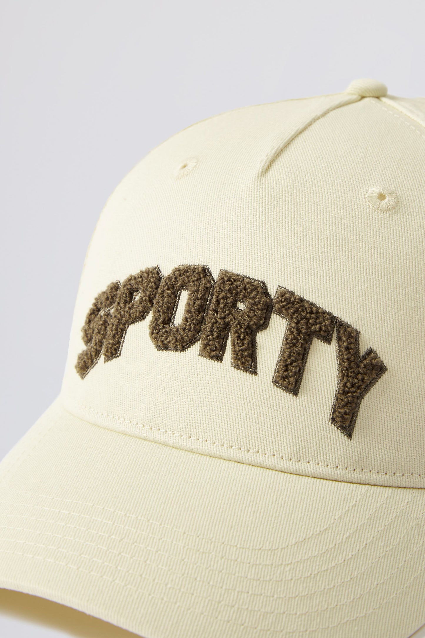Appliqu�� Baseball Cap in Bone