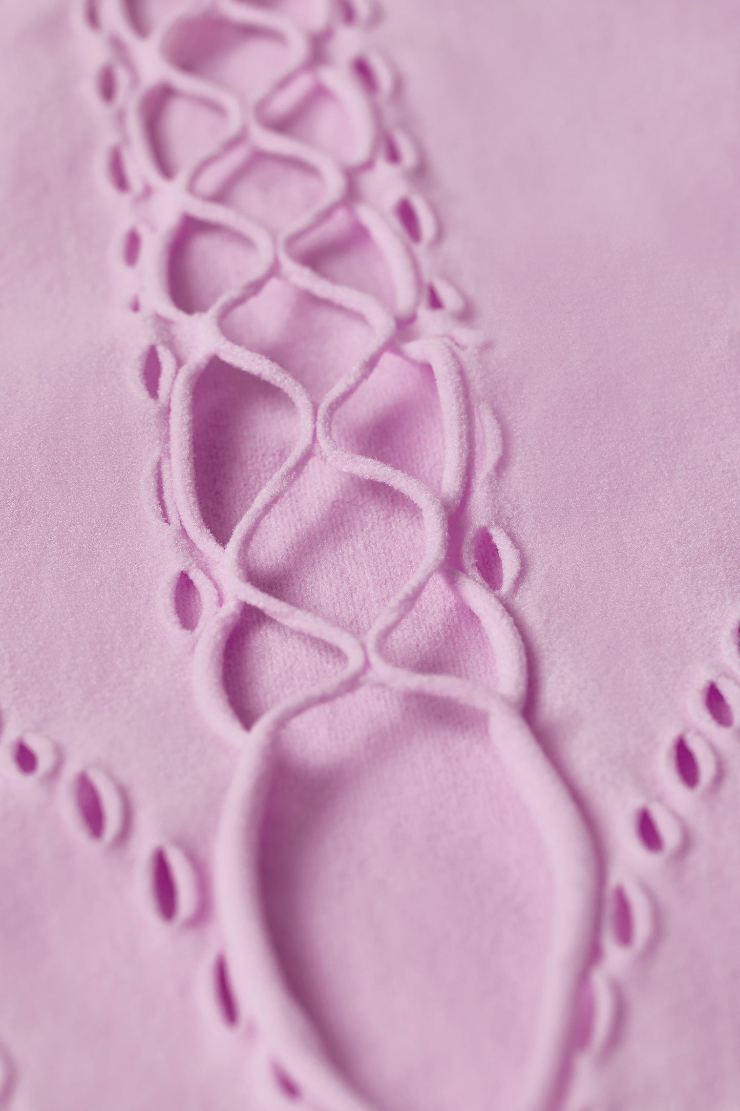 Lace-Up Bodysuit in Violet Pink