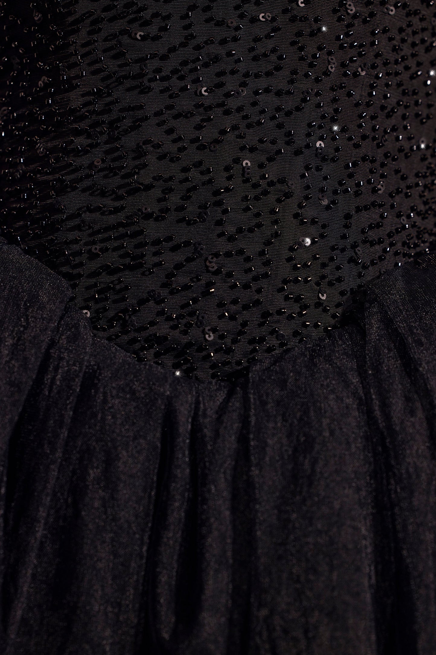 Embellished Corset Tulle Skirt Mini Dress in Black