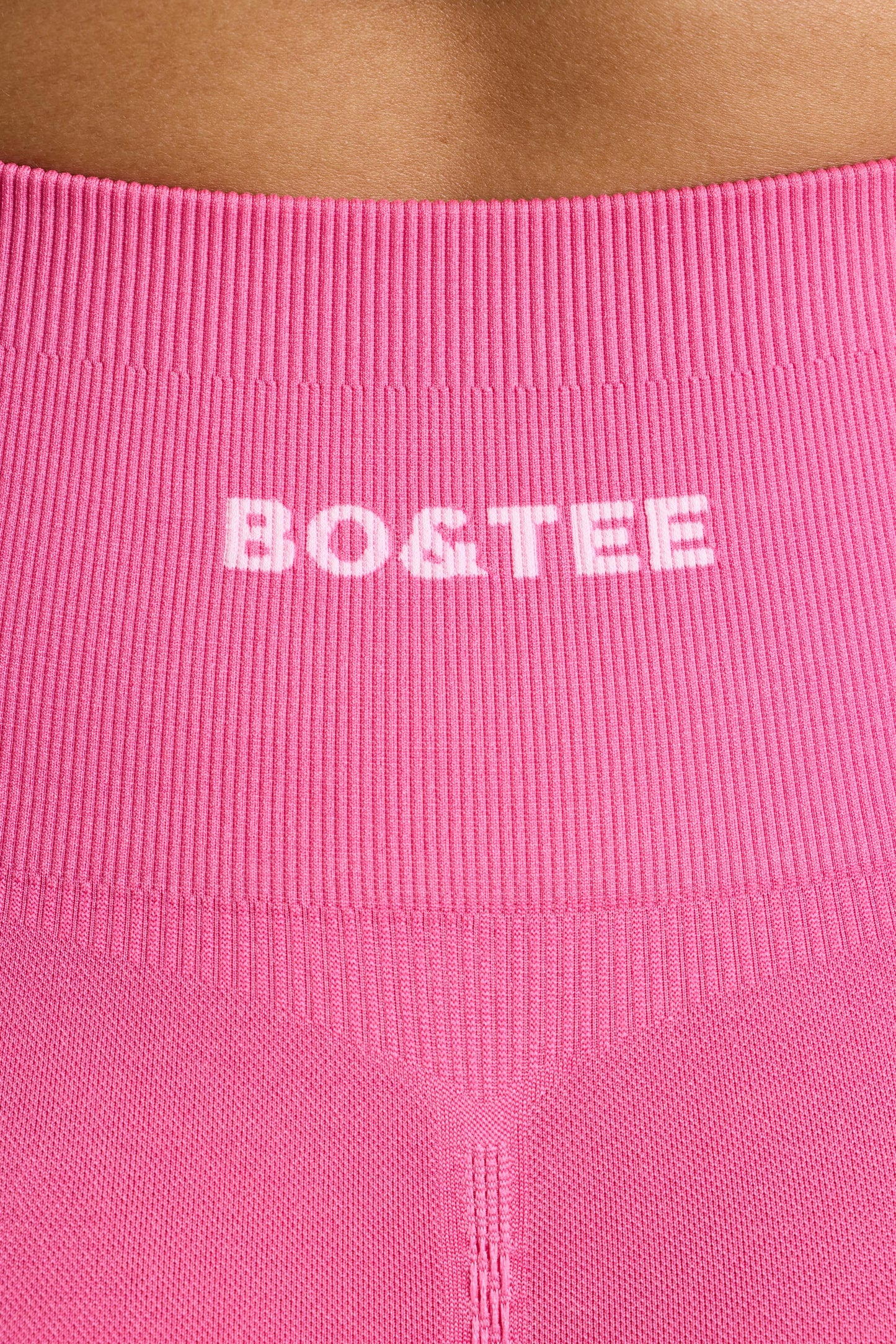 High-Waist Define Luxe Mini Shorts in Hot Pink