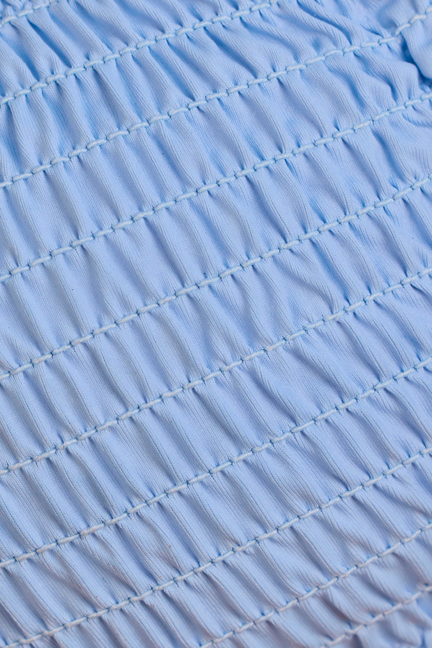 Strappy Bandeau Bikini Top in Sky Blue