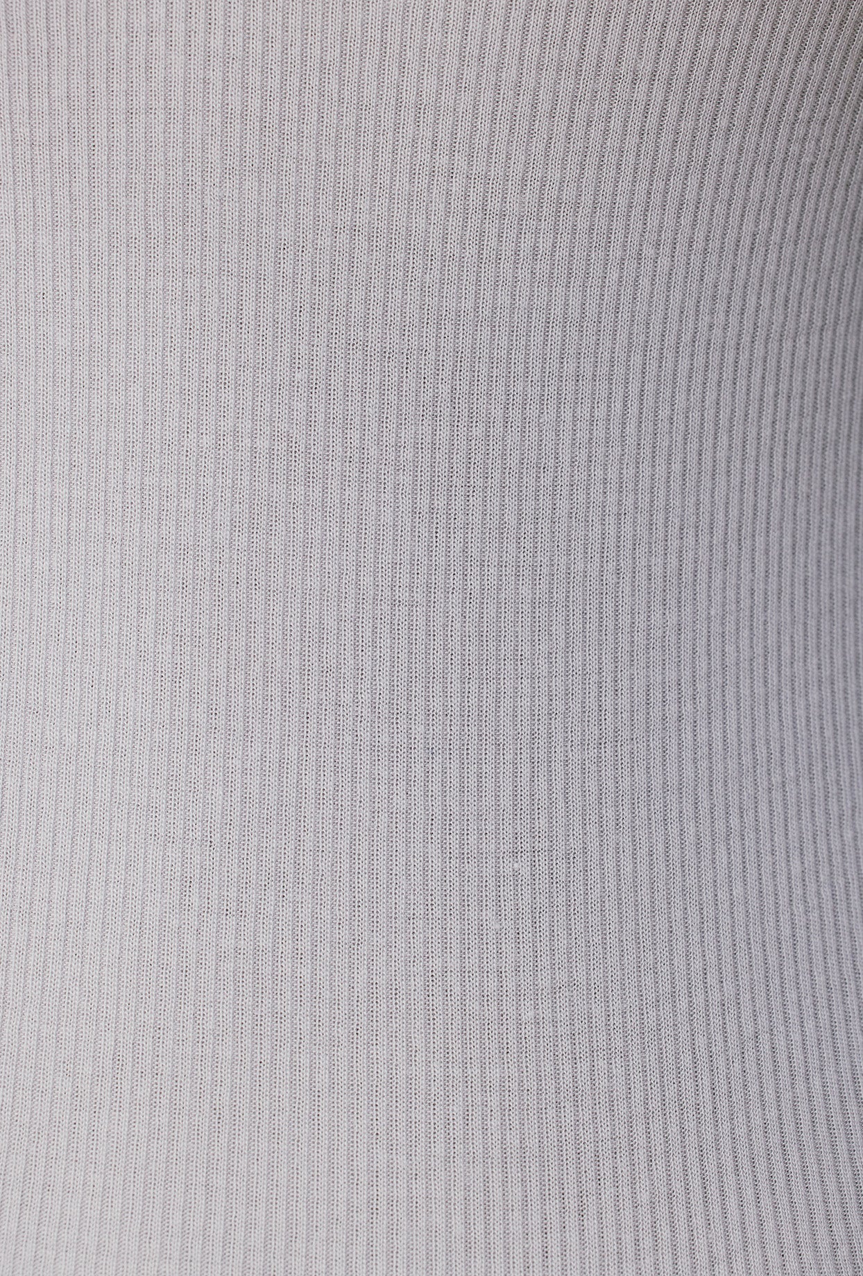 Modal Rib V Neck Tank Top in Fog