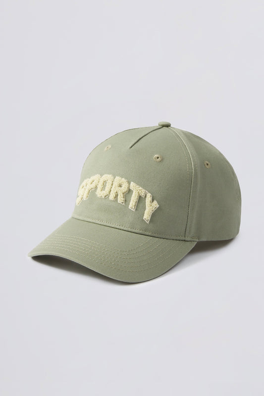 Appliqu�� Baseball Cap in Mineral